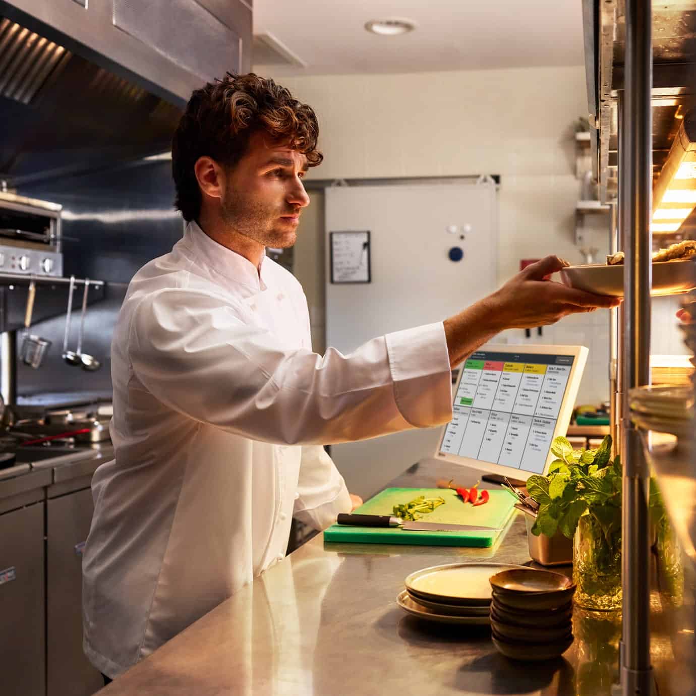 Retail team collaborating