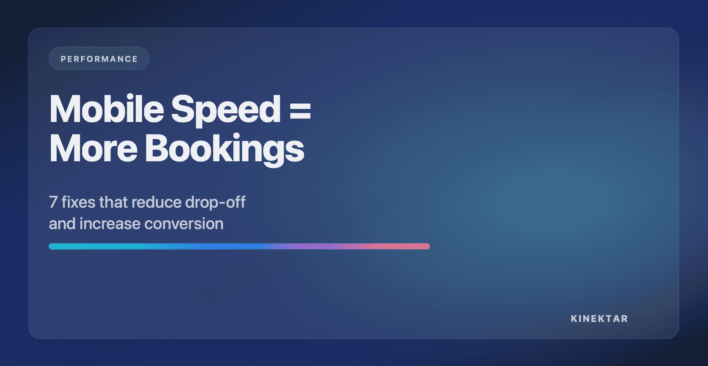 Kinektar - website performance