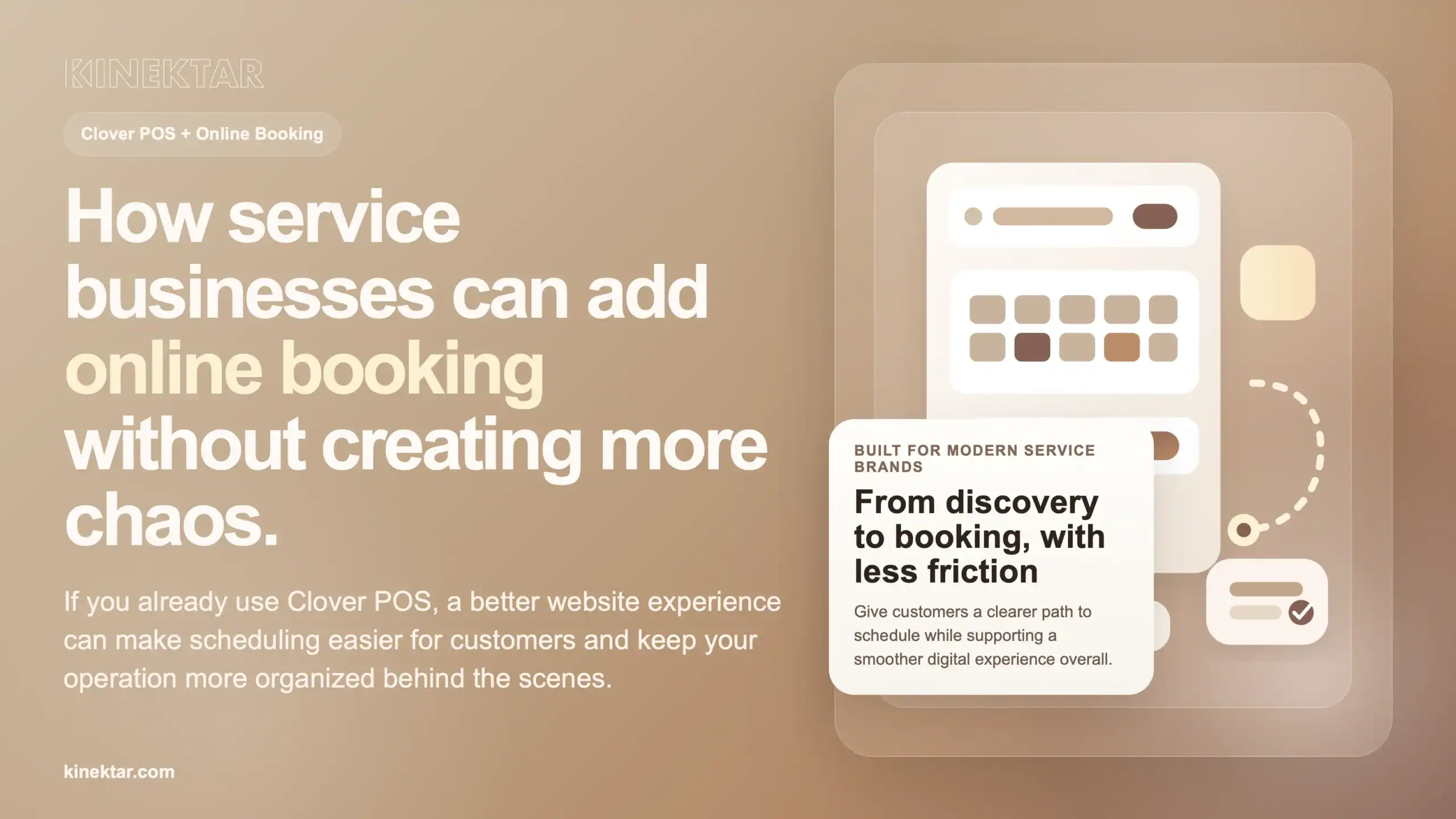 How service businesses can add online booking without creating more chaos - Kinektar