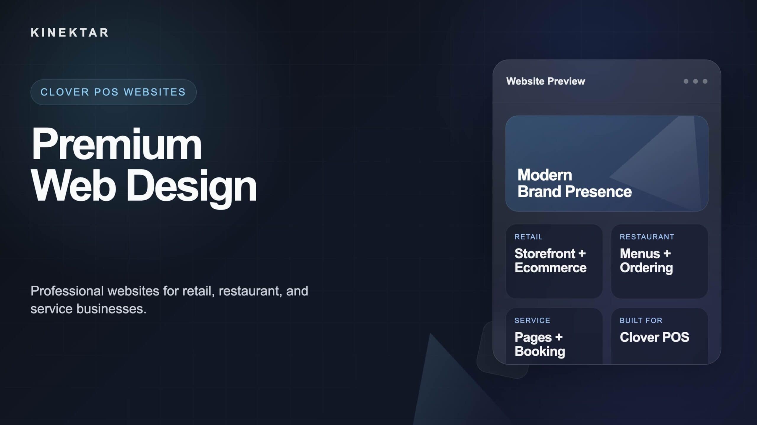 Premium Website Deisgn by Kinektar