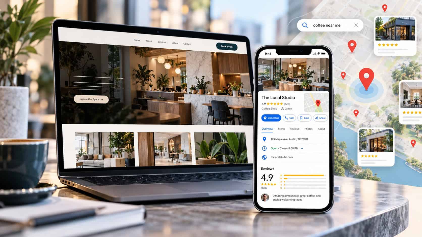 Google Business Profile optimization for local SEO and Google Maps visibility